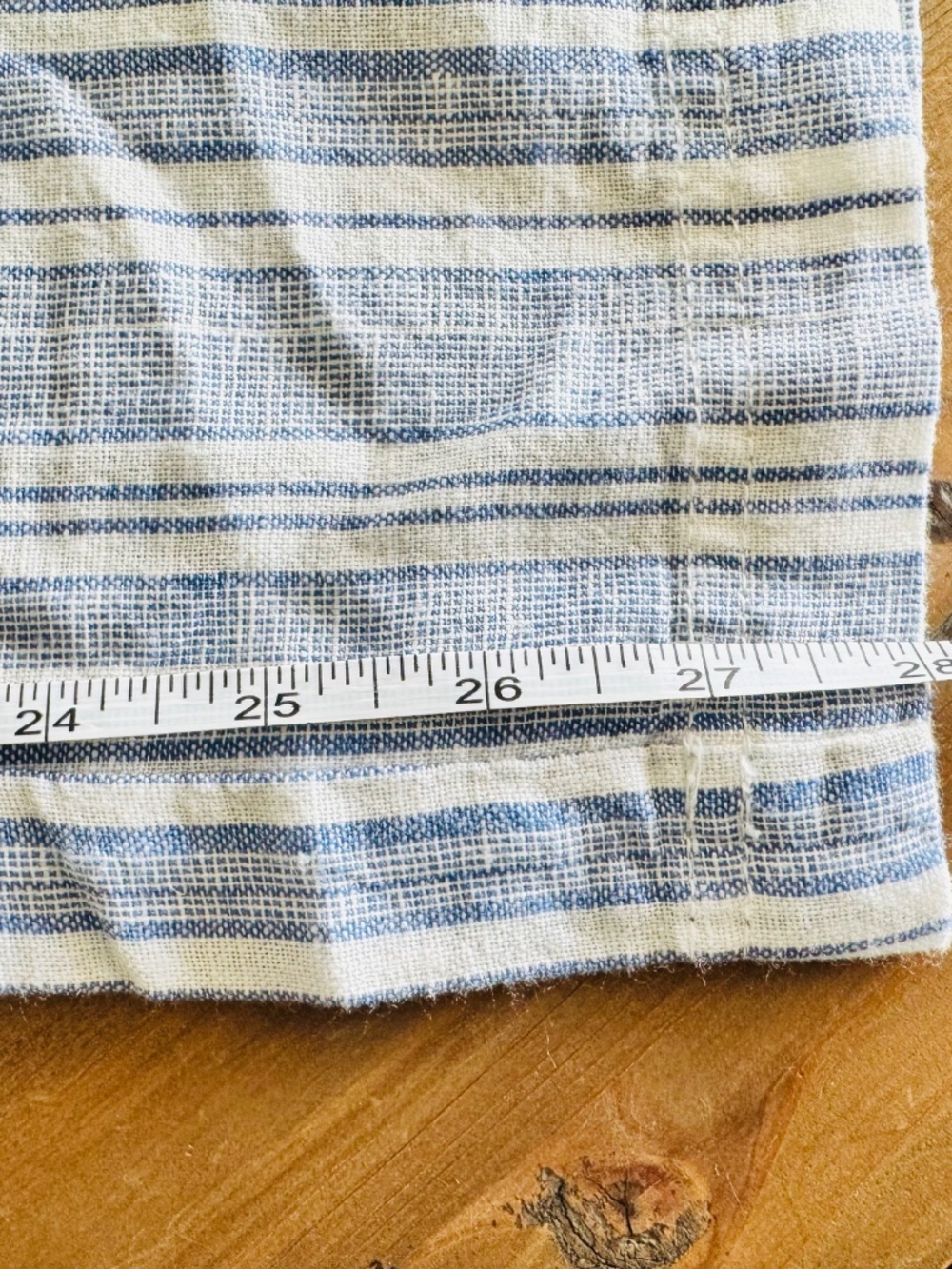 Gap Wide Leg Pants Women’s S Linen Blend Striped Blue White Elastic Waist New - Picture 10 of 12